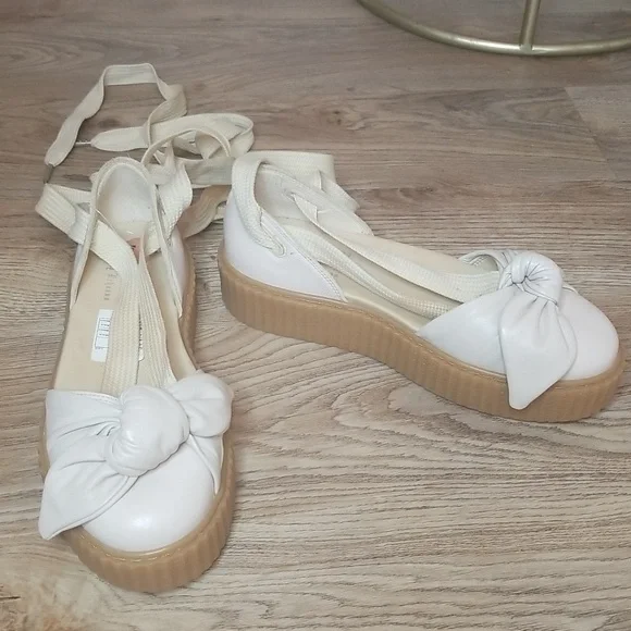 Puma X Finty Rihanna Collection Platform Ankle Leg Lace Up Closed Round Toe Shoe - Picture 3 of 13